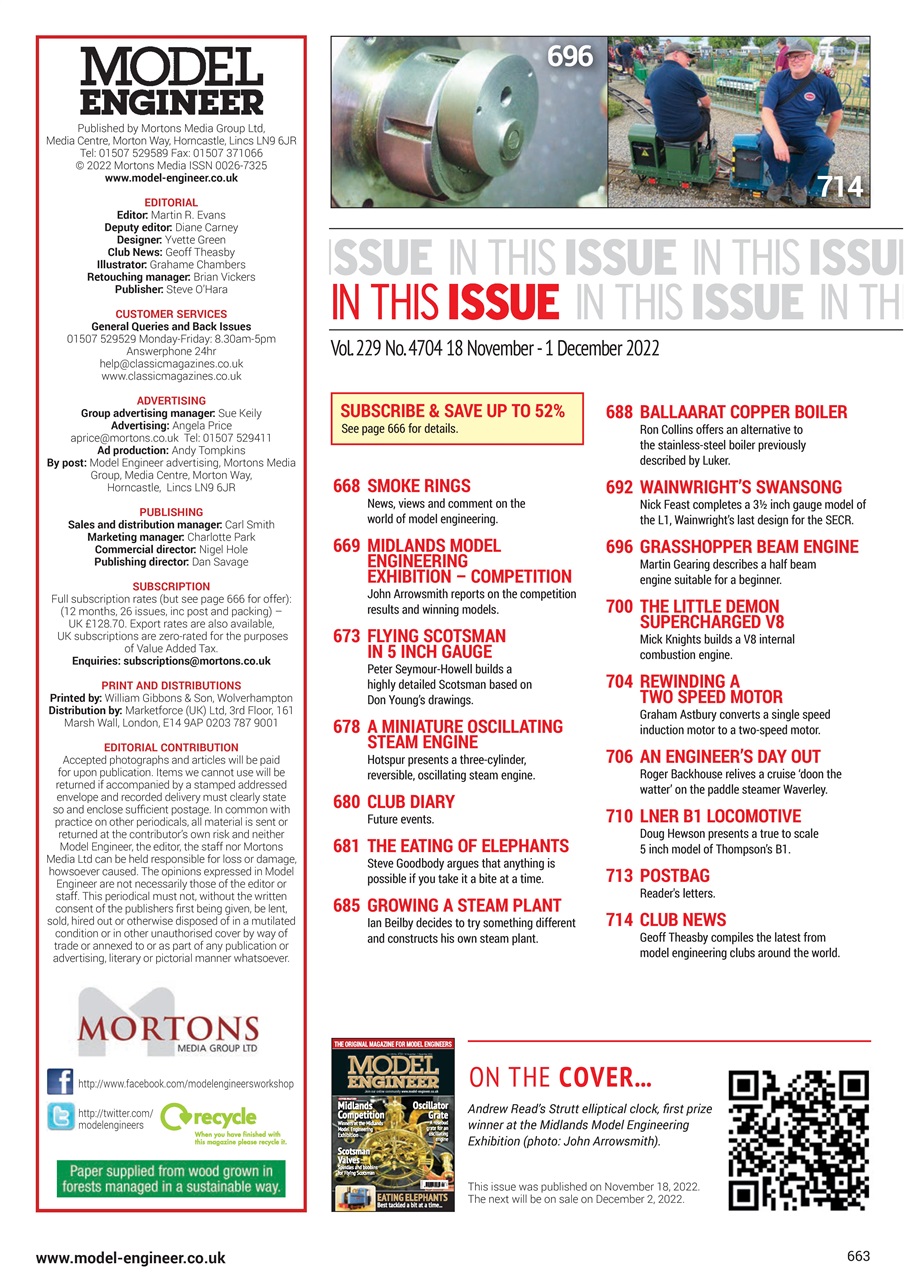 Model Engineer Preview Pages