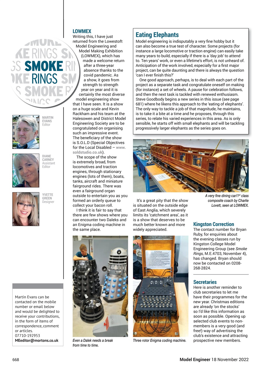 Model Engineer Preview Pages