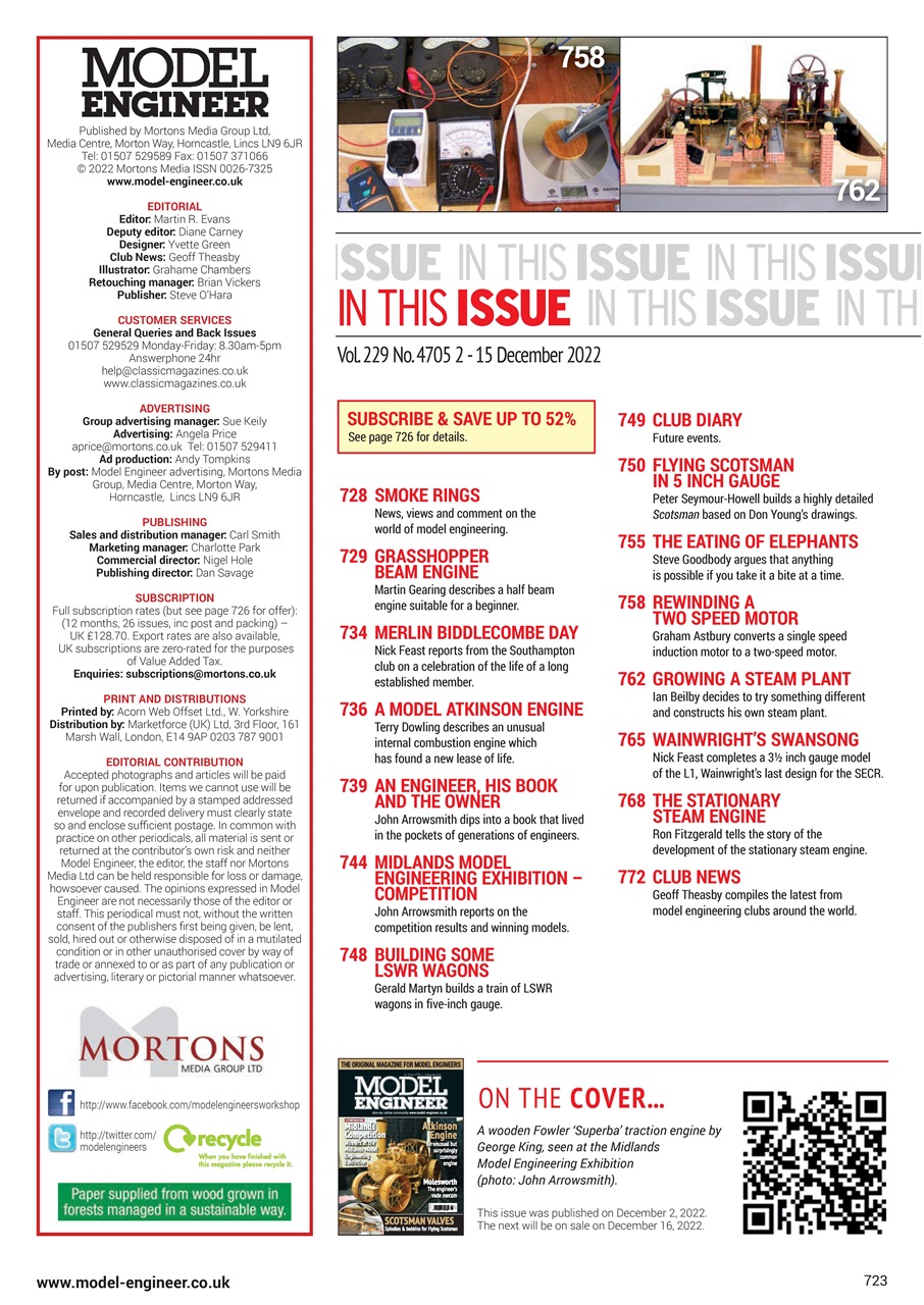 Model Engineer Preview Pages