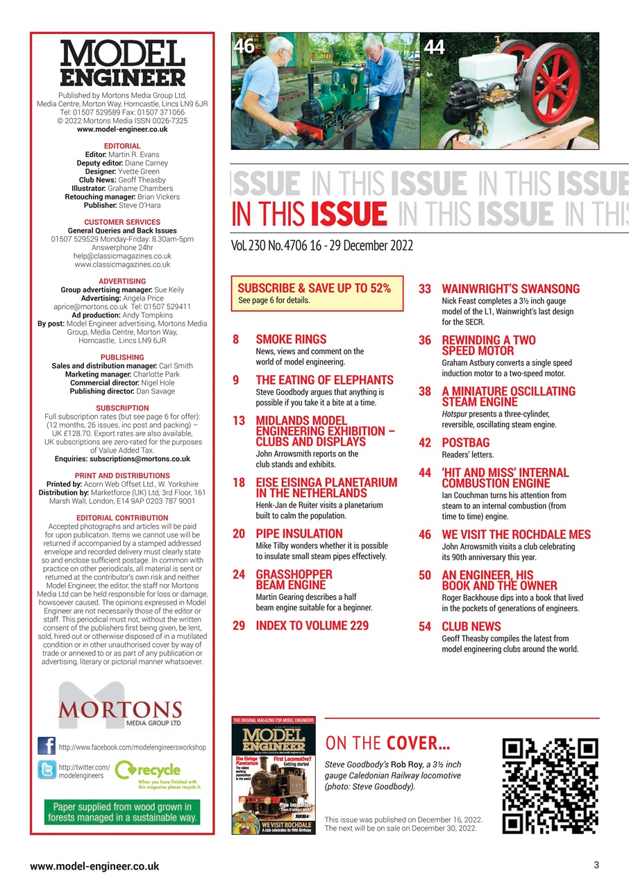 Model Engineer Preview Pages