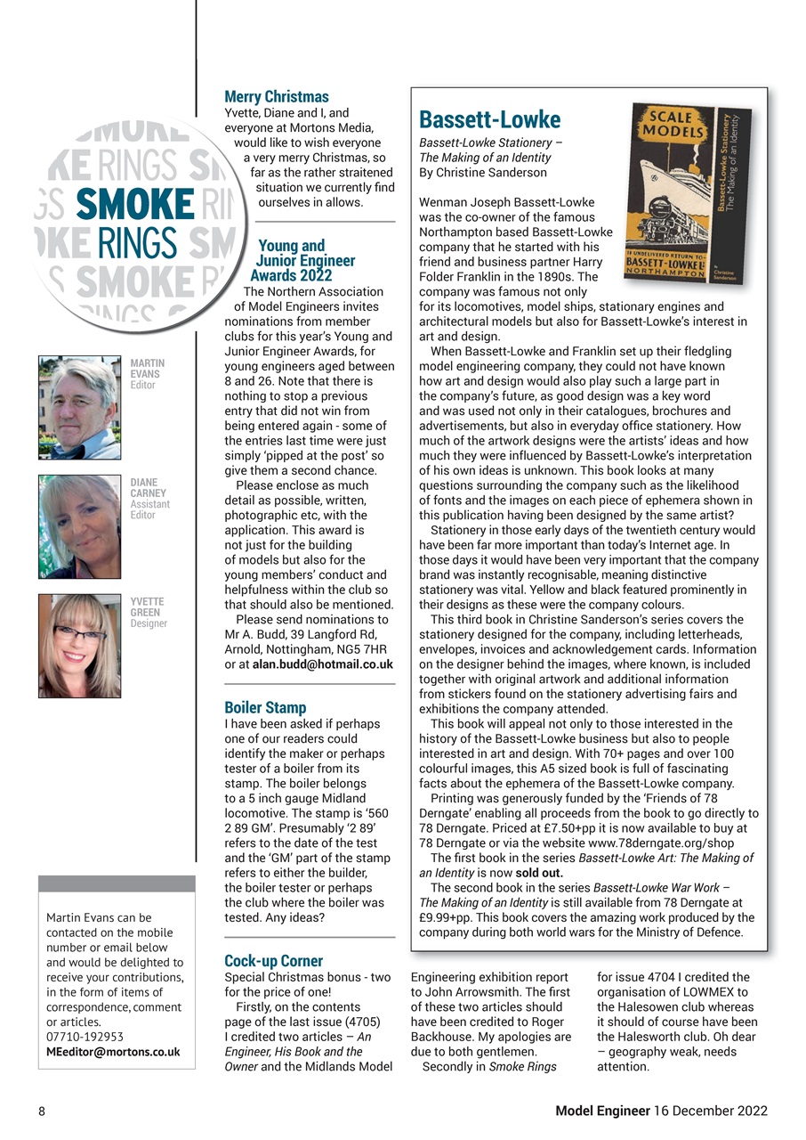 Model Engineer Preview Pages