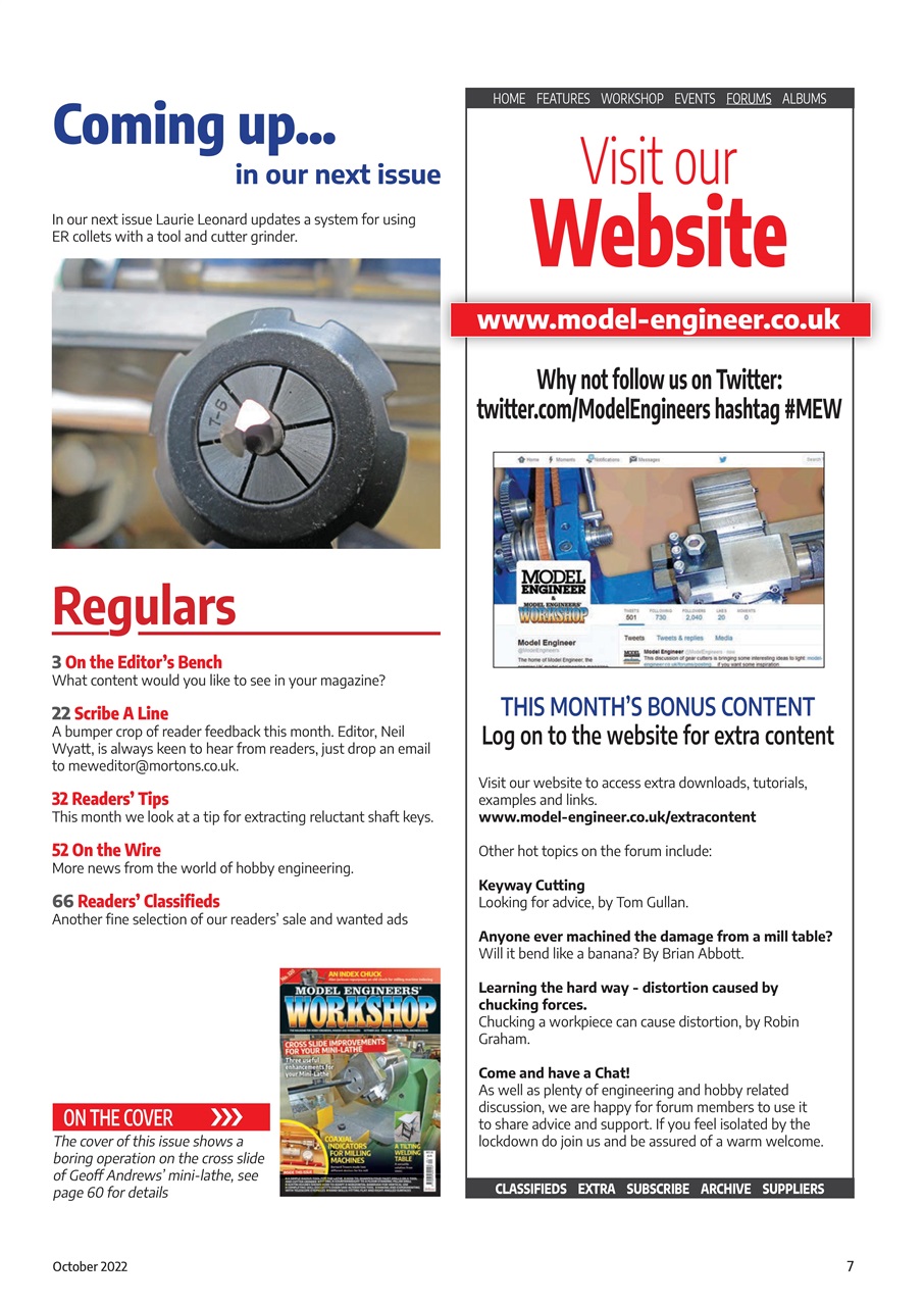 Model Engineer & Workshop Magazine Preview Pages