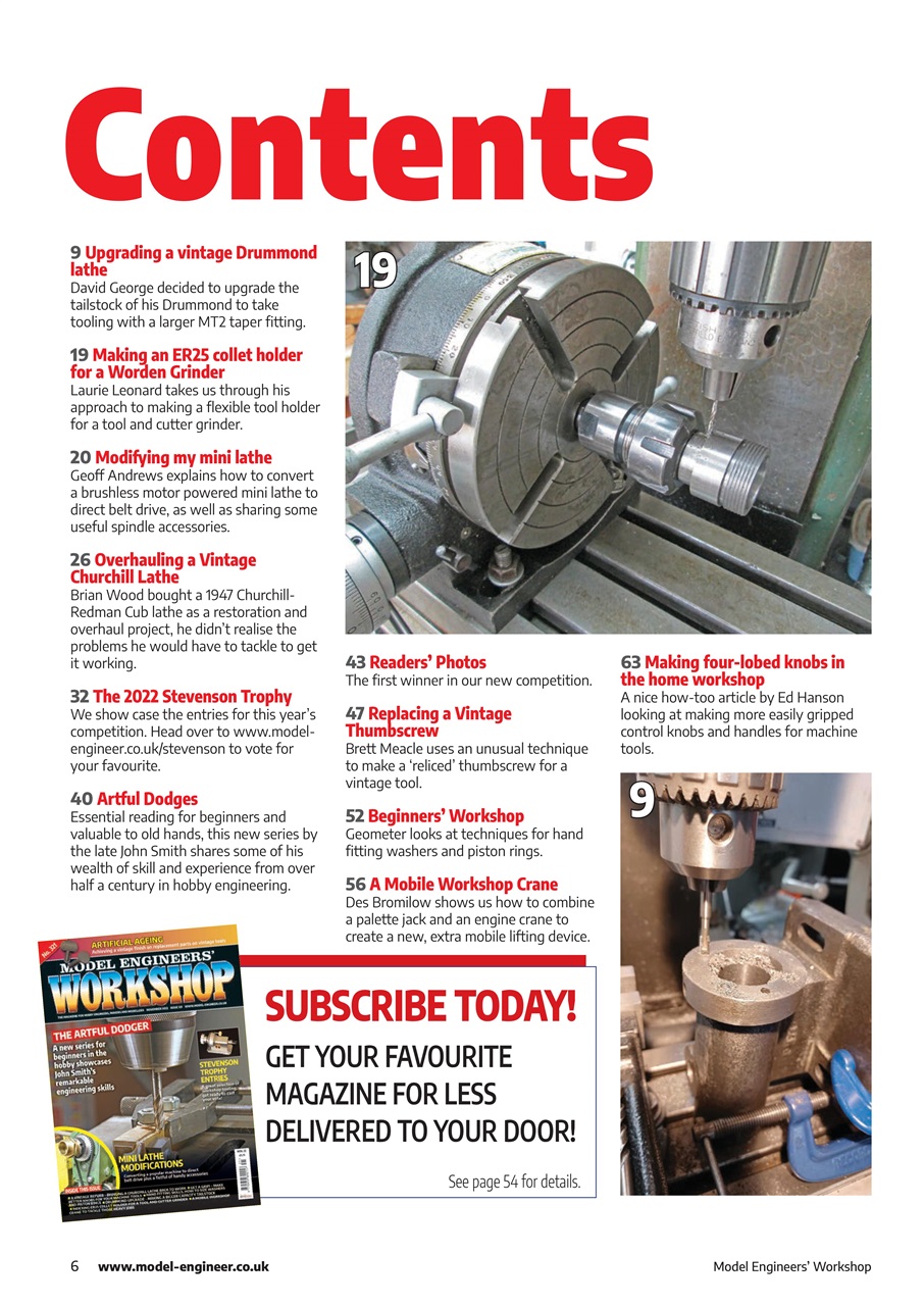 Model Engineer & Workshop Magazine Preview Pages