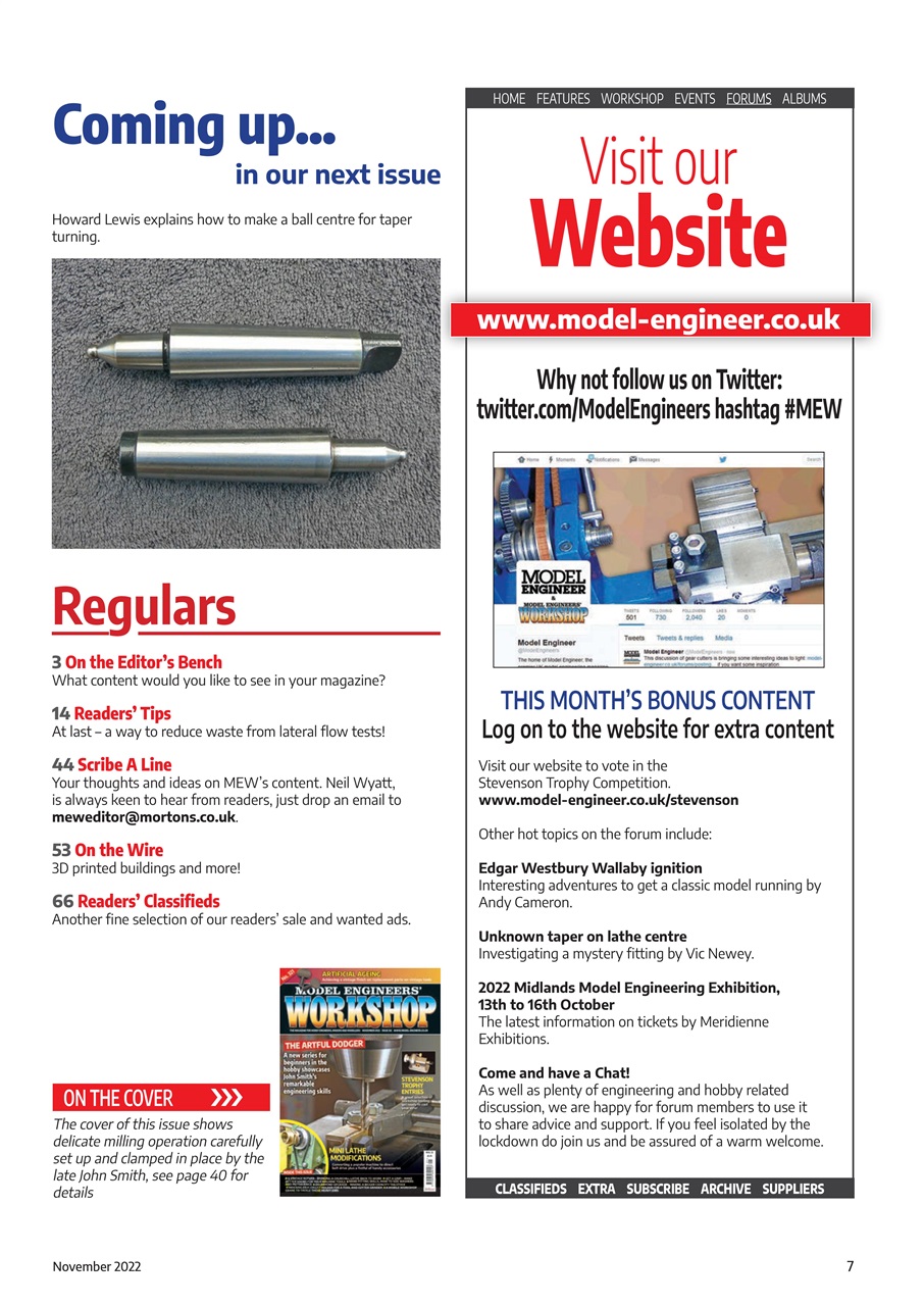 Model Engineer & Workshop Magazine Preview Pages