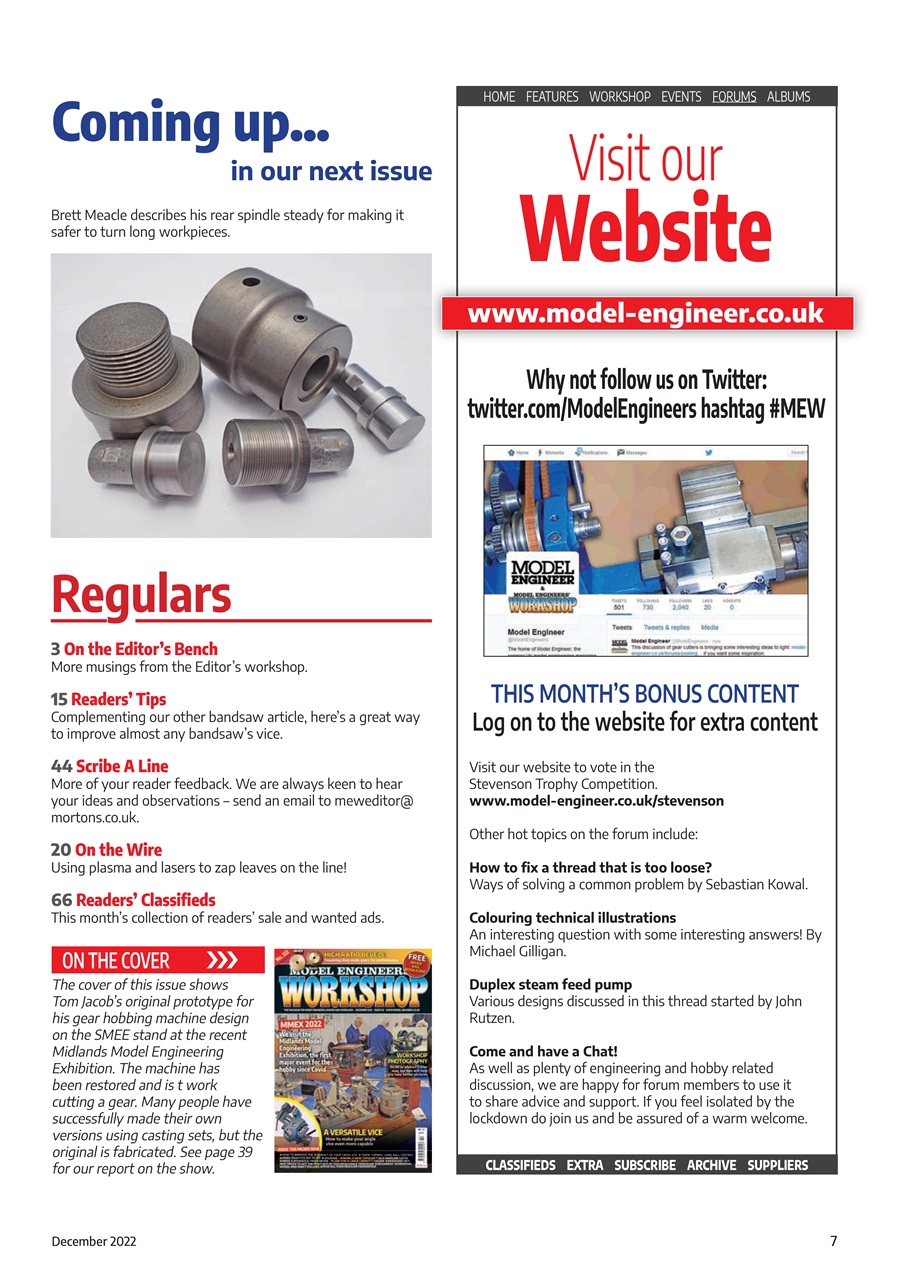 Model Engineer & Workshop Magazine Preview Pages