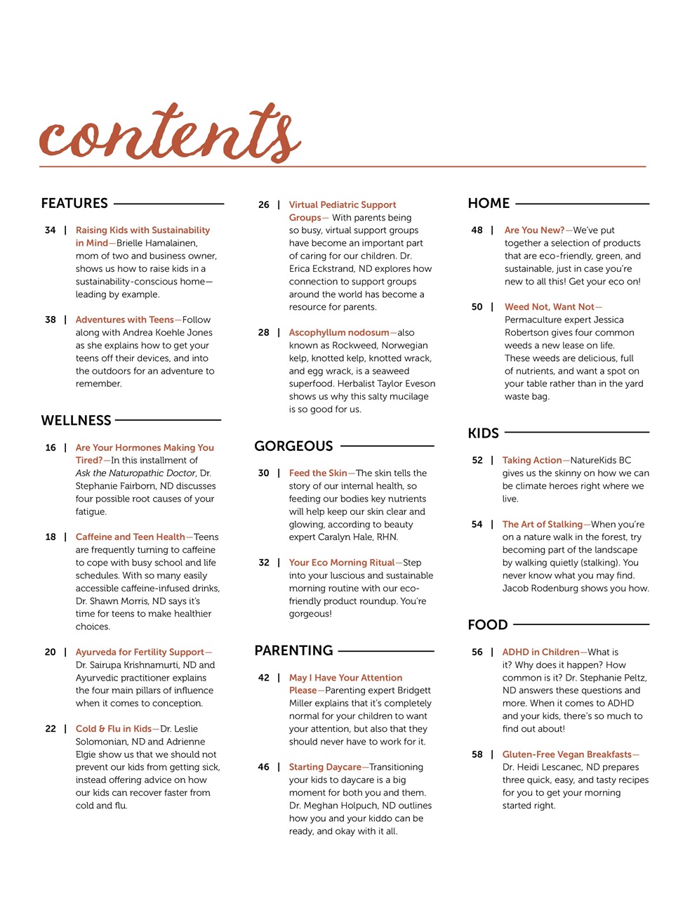 Ecoparent Magazine Preview Pages