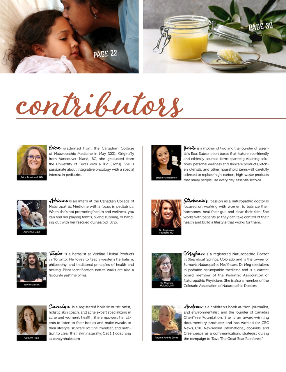 Ecoparent Magazine Preview Pages