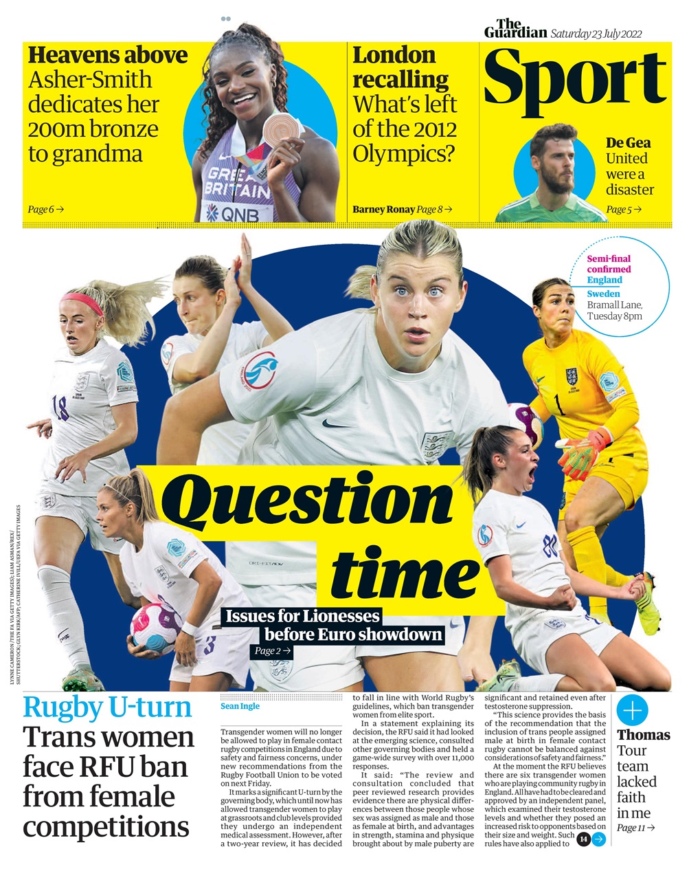 The Guardian Newspaper Preview Pages