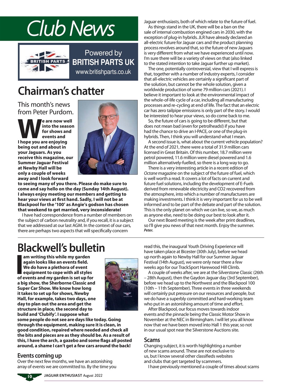 Jaguar Enthusiast Preview Pages