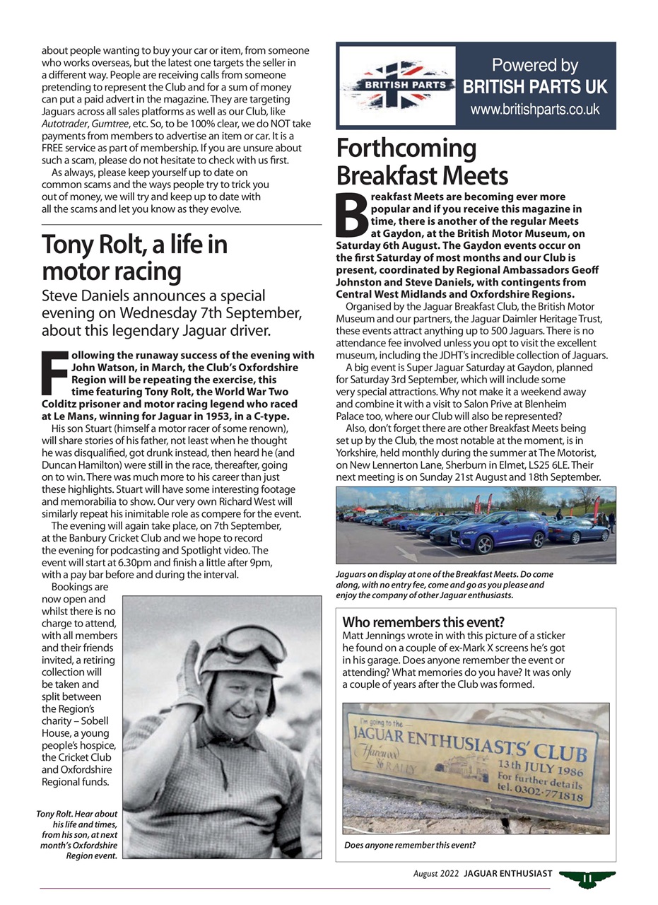 Jaguar Enthusiast Preview Pages