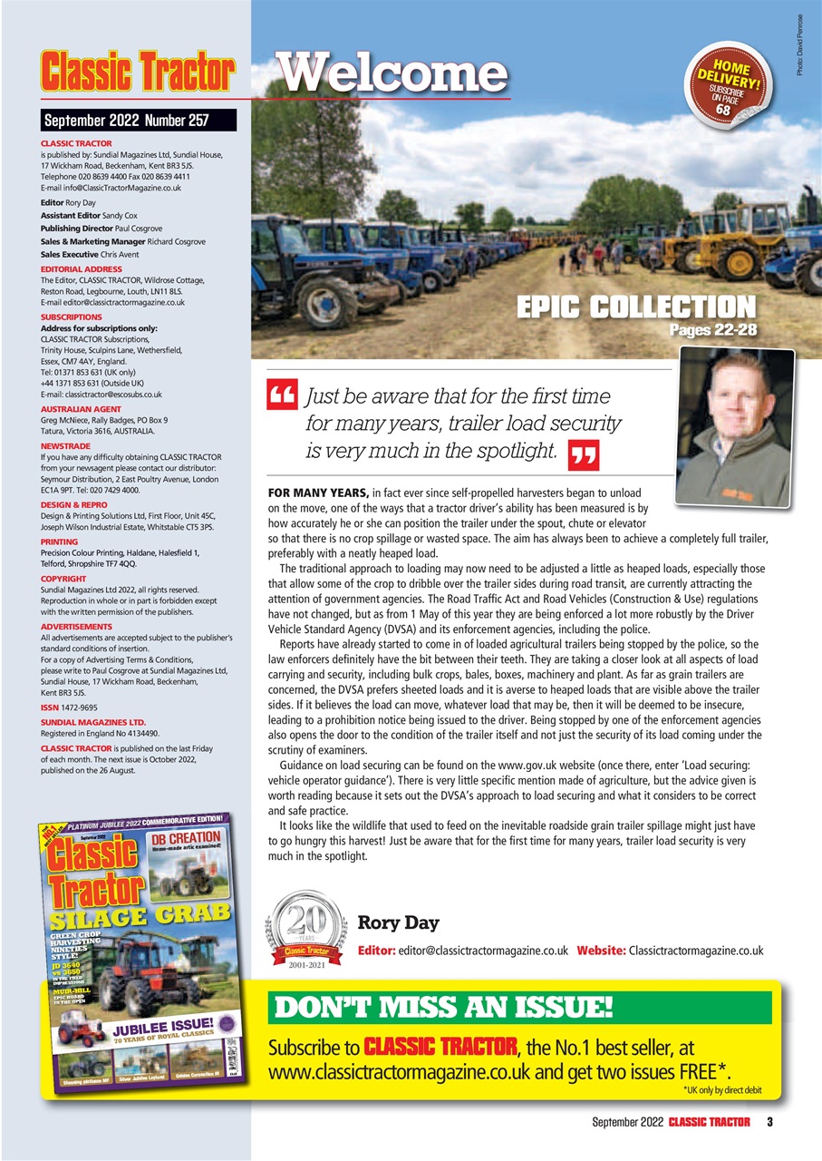 Classic Tractor Preview Pages