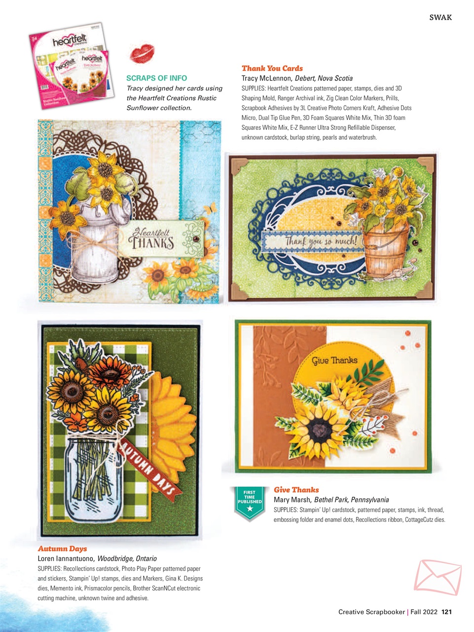 Creative Scrapbooker Preview Pages