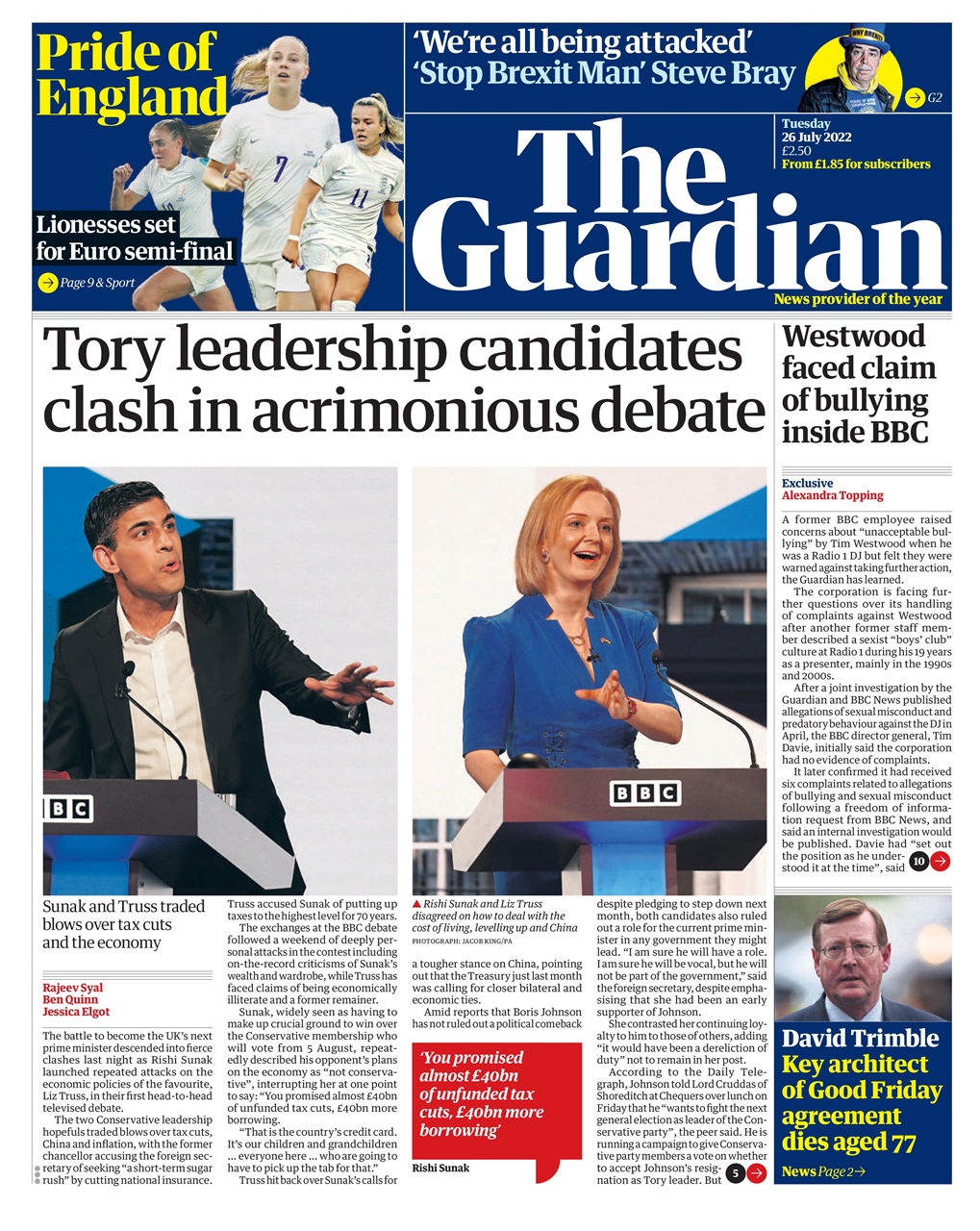 The Guardian Newspaper Preview Pages
