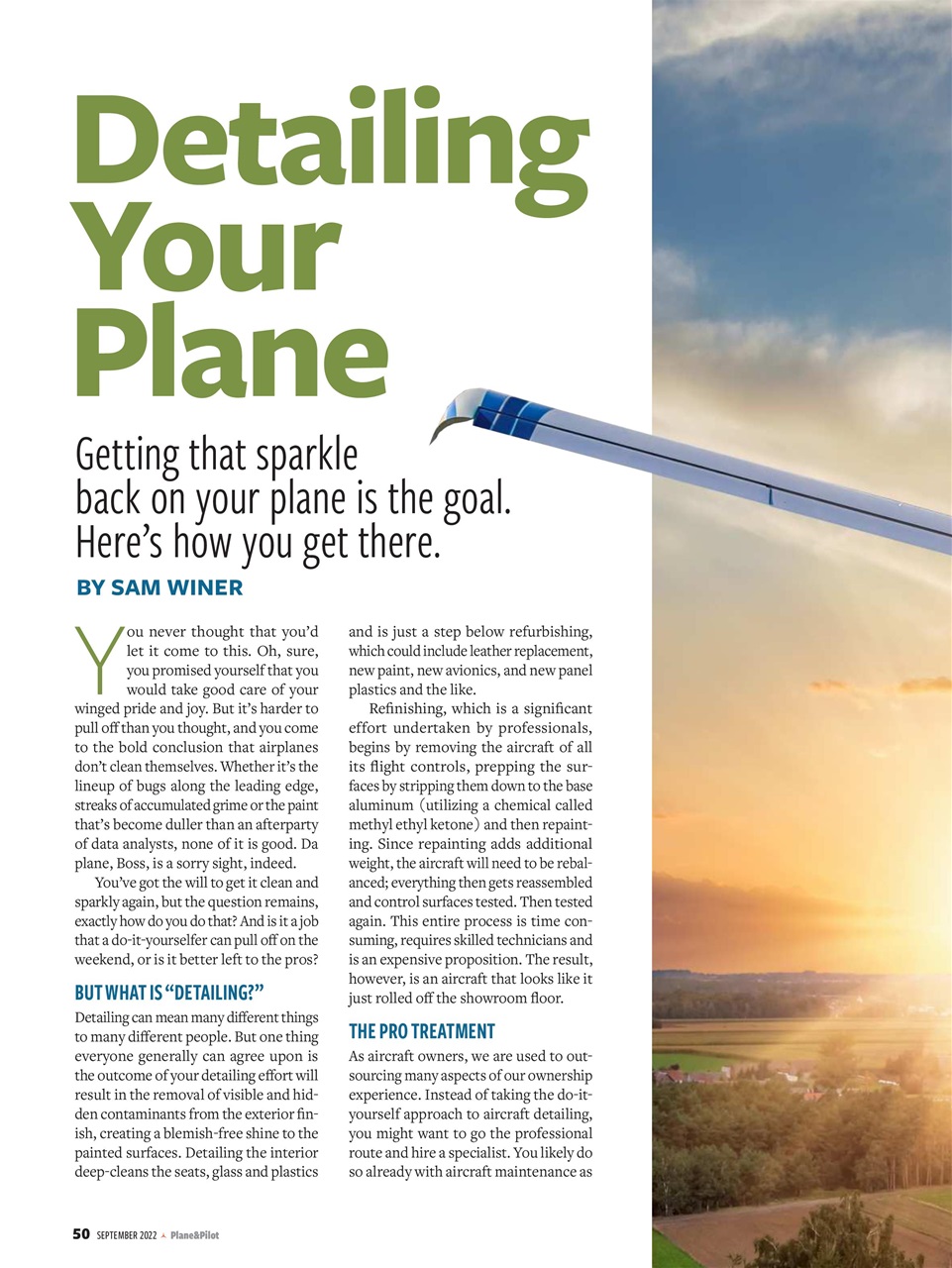 Plane & Pilot Preview Pages