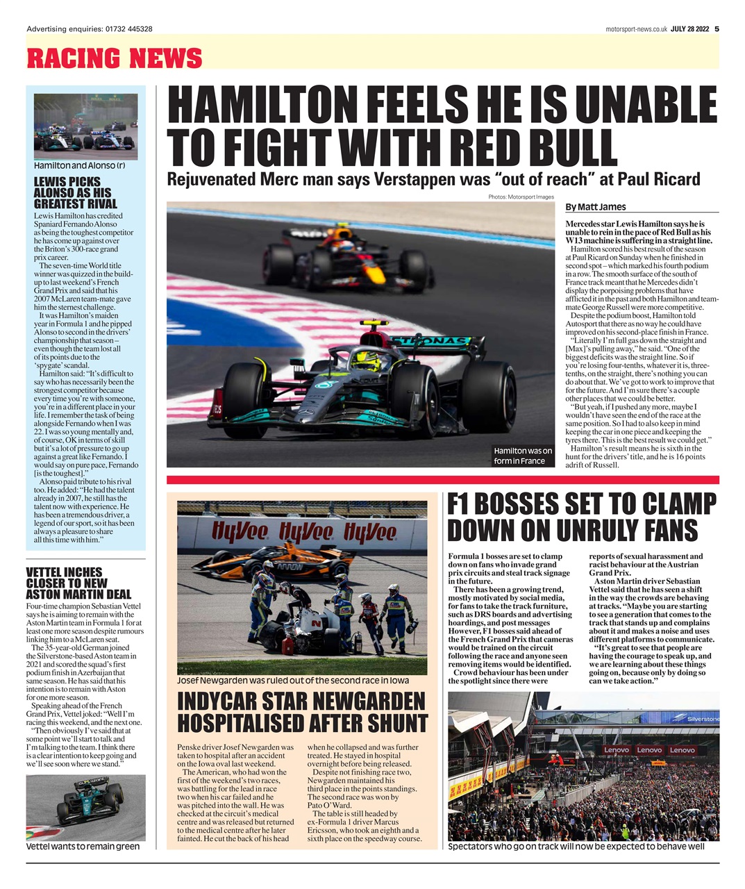 Motorsport News Preview Pages