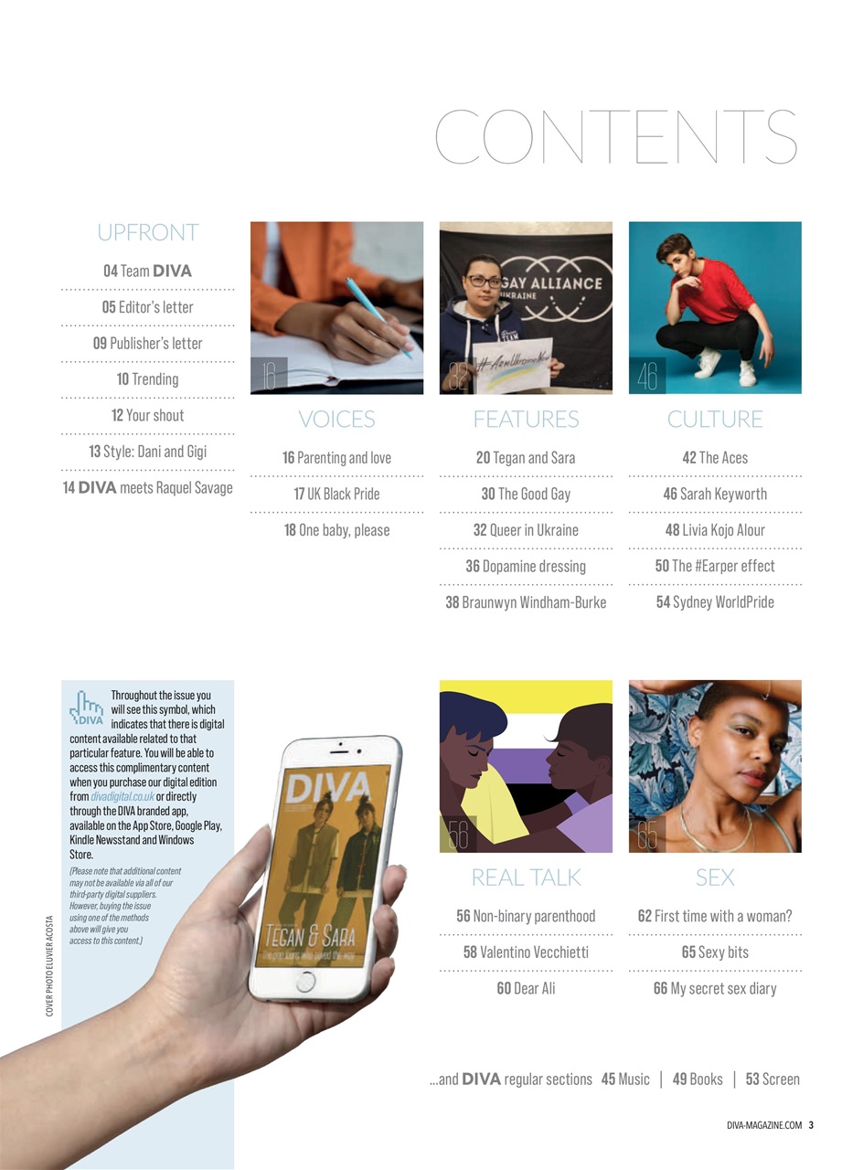 DIVA Magazine Preview Pages