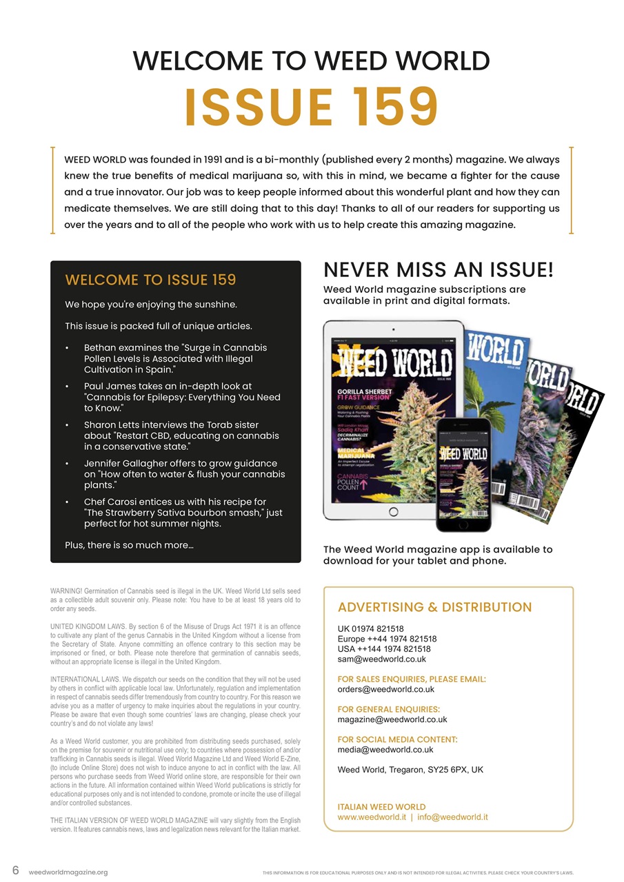Weed World Preview Pages