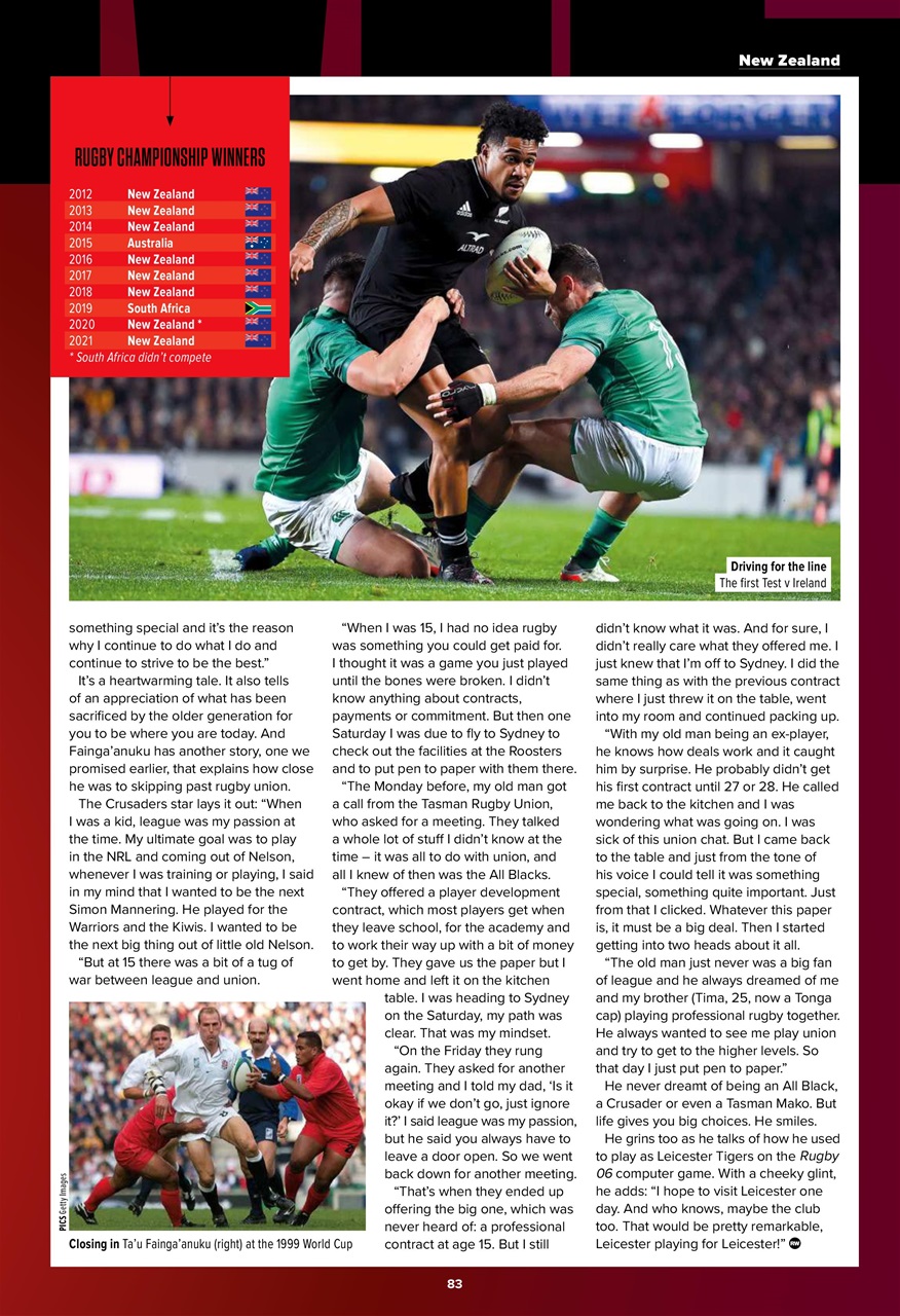 Rugby World Preview Pages