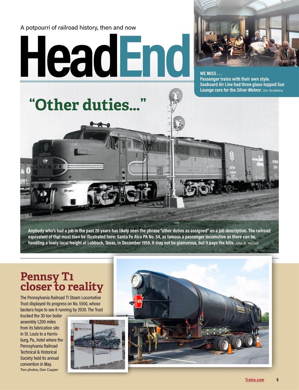Classic Trains Preview Pages