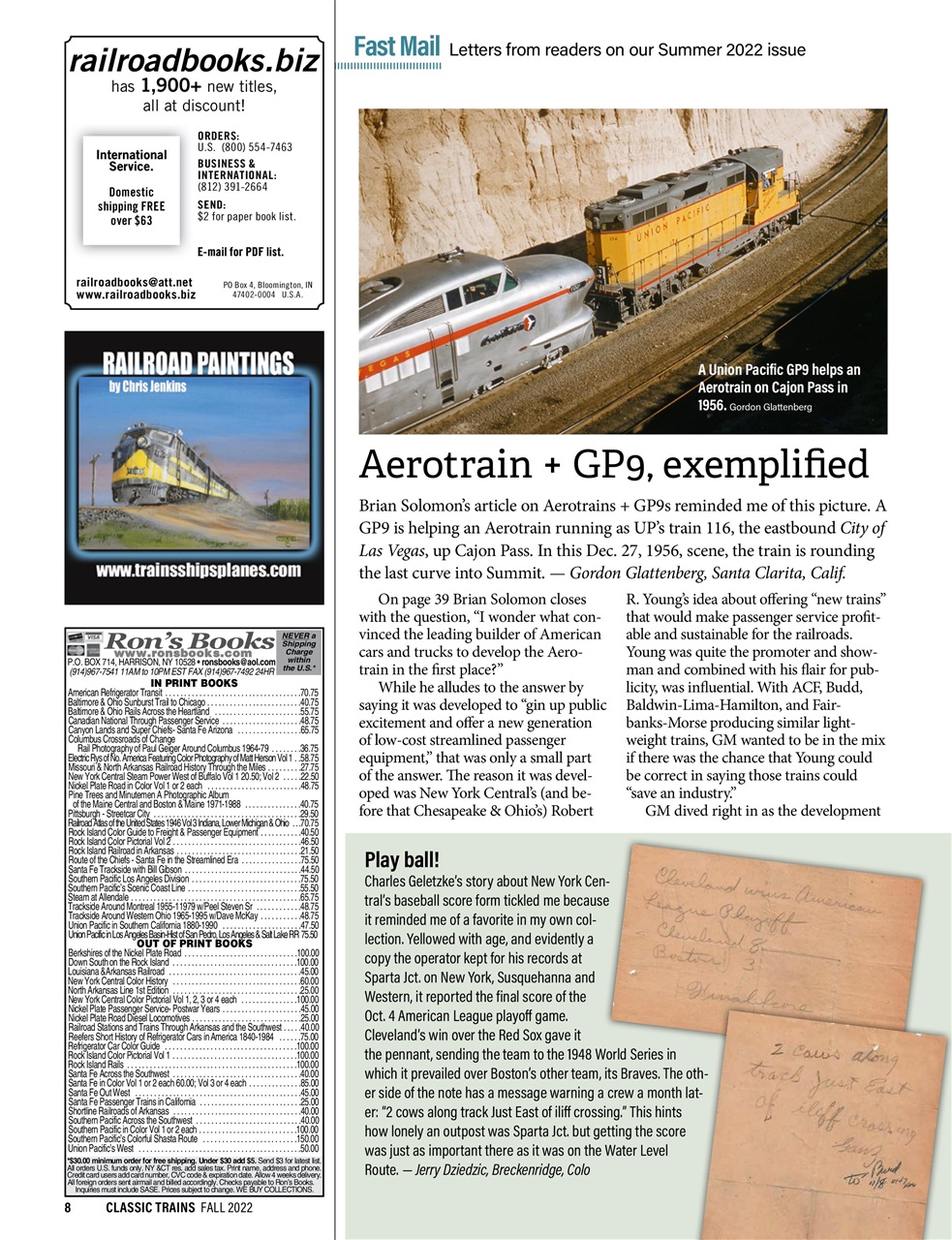 Classic Trains Preview Pages