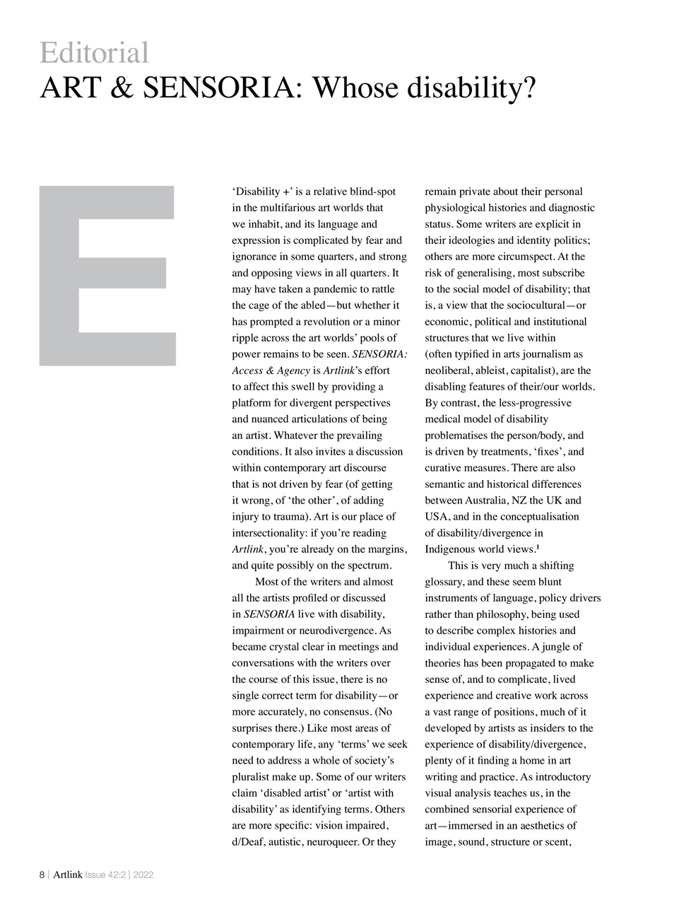 Artlink Magazine Preview Pages