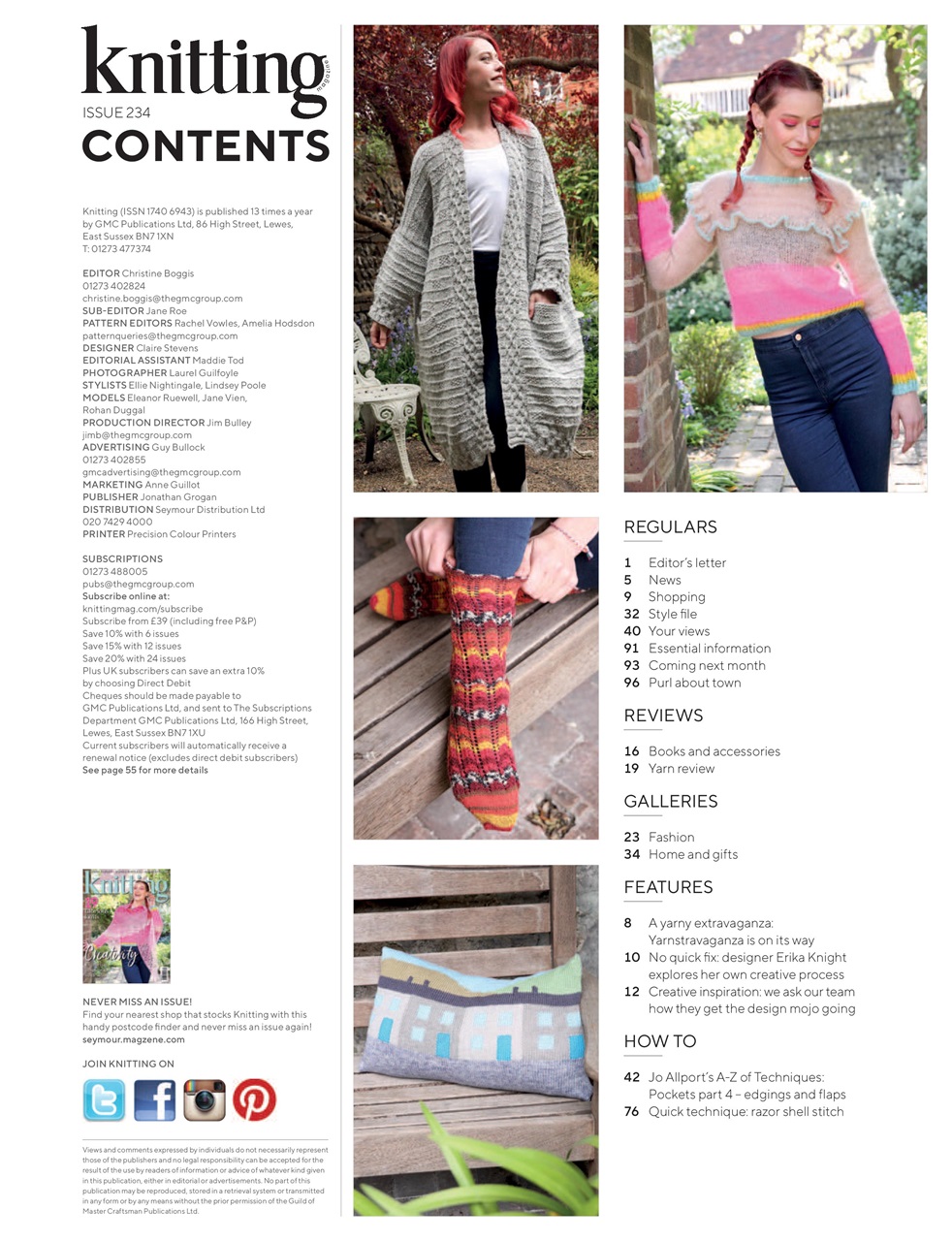 Knitting Preview Pages