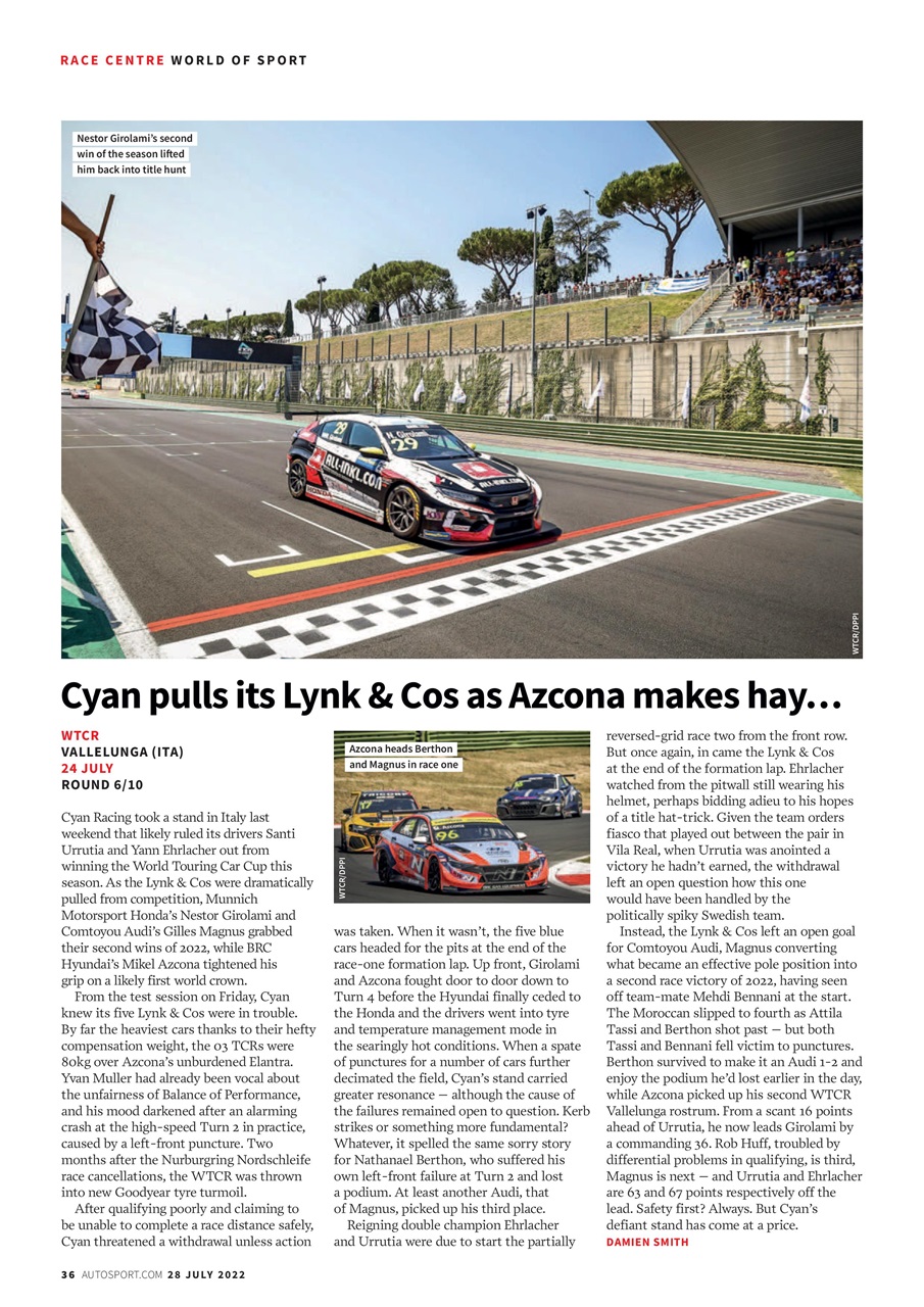Autosport Preview Pages