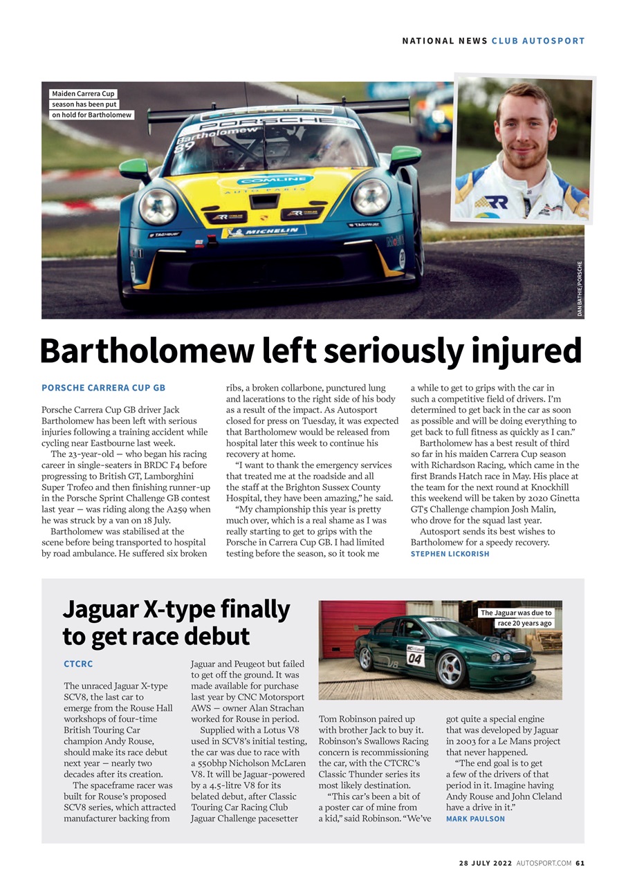 Autosport Preview Pages