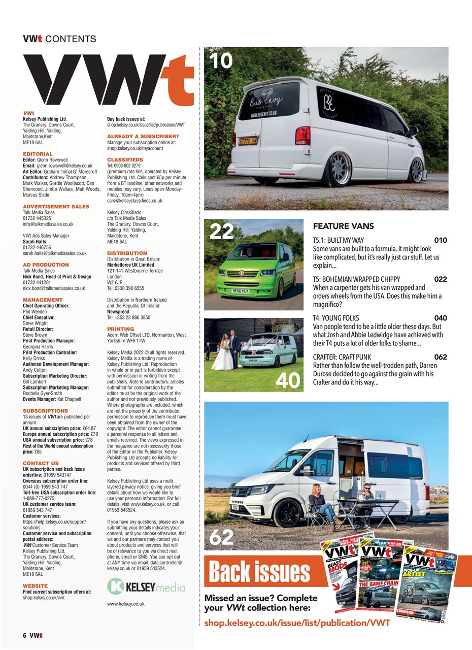 VWt Magazine Preview Pages