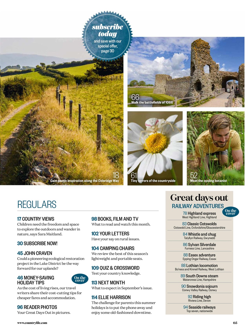 BBC Countryfile Magazine Preview Pages