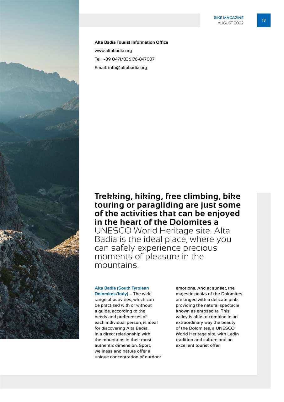 BIKE Magazine Preview Pages