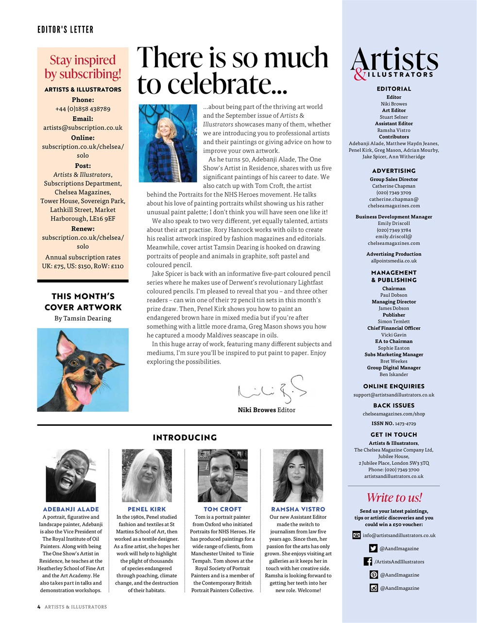 Artists & Illustrators Preview Pages