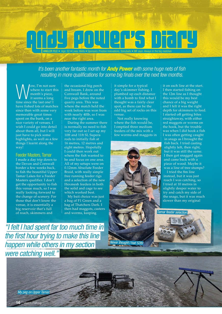Match Fishing Preview Pages