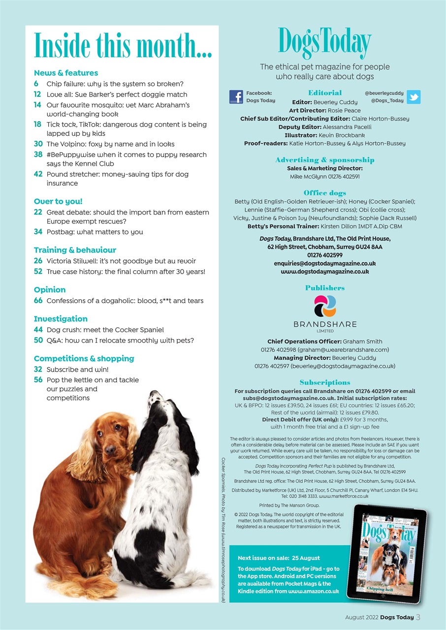 Dogs Today Magazine Preview Pages