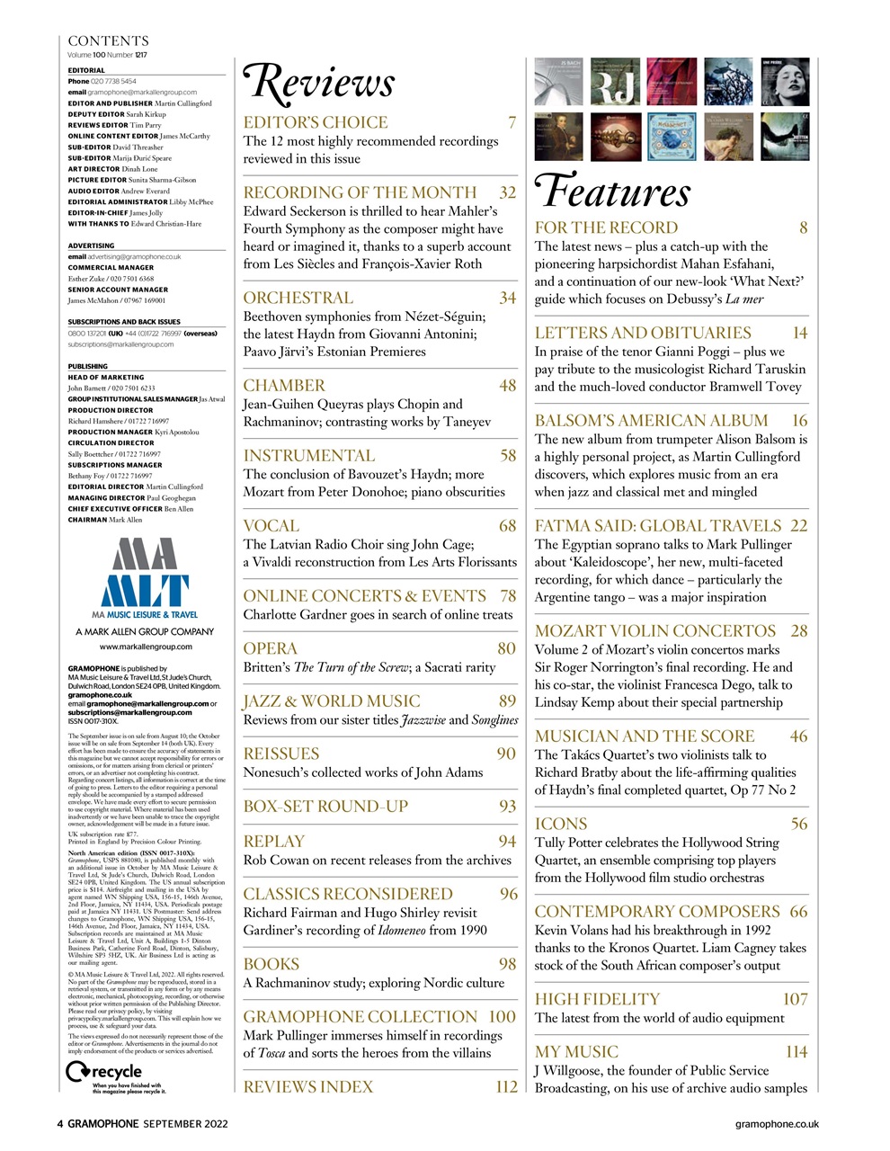 Gramophone Preview Pages