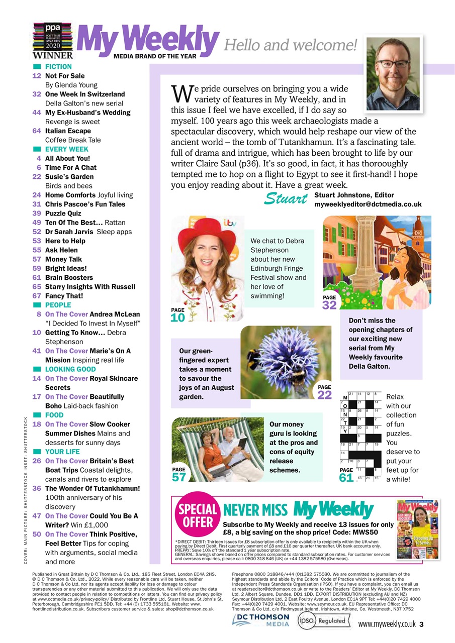 My Weekly Preview Pages