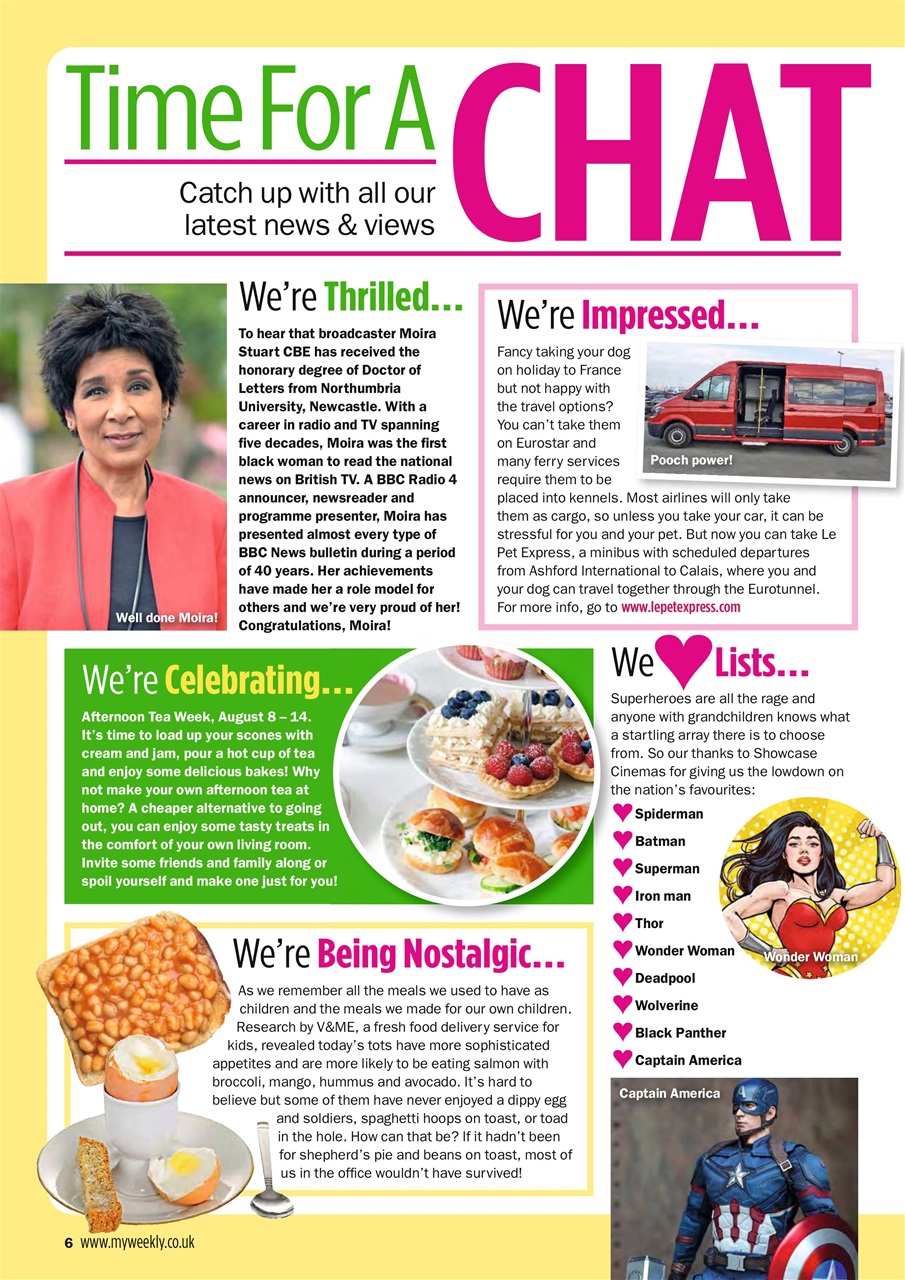 My Weekly Preview Pages