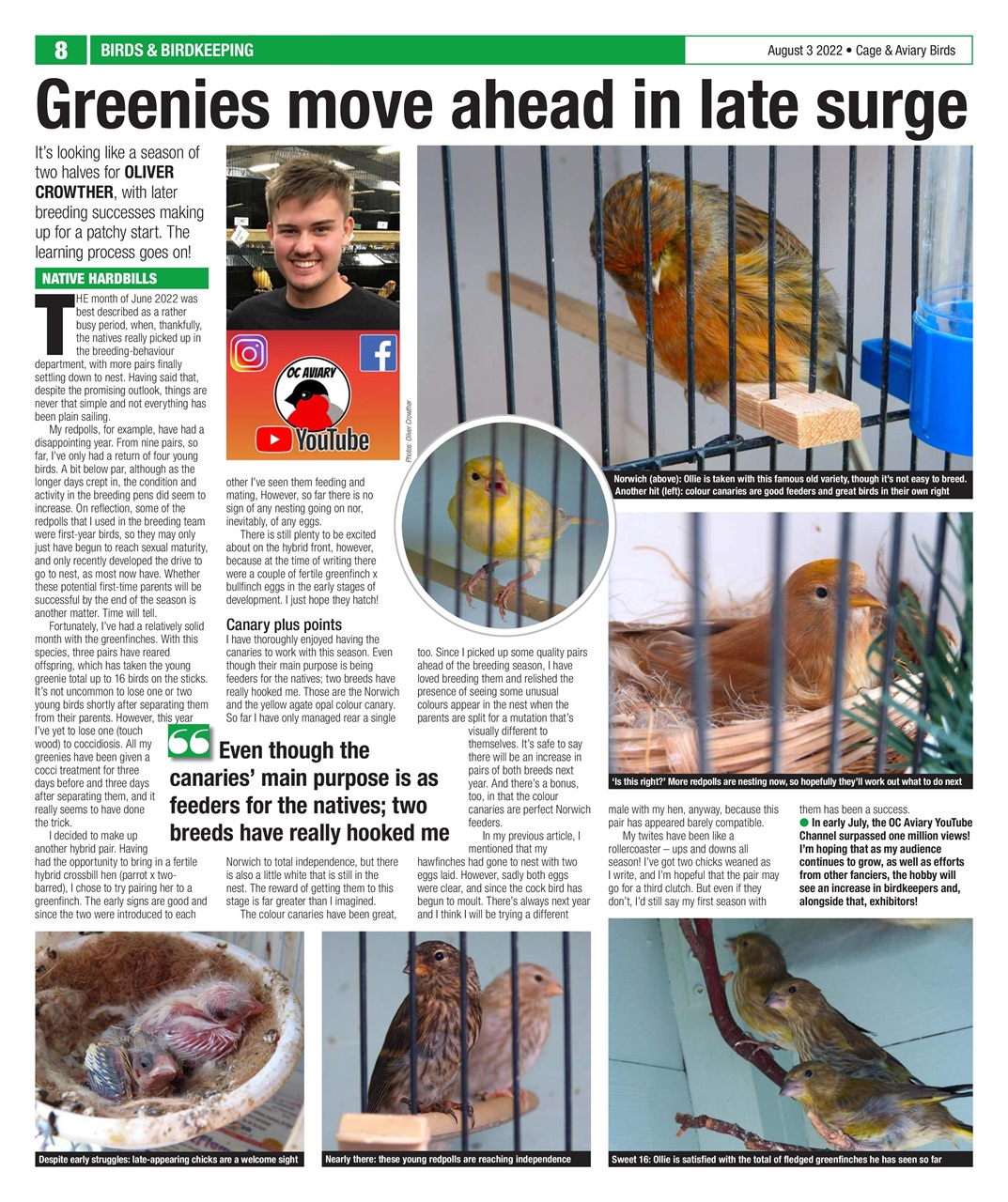 Cage & Aviary Birds Preview Pages