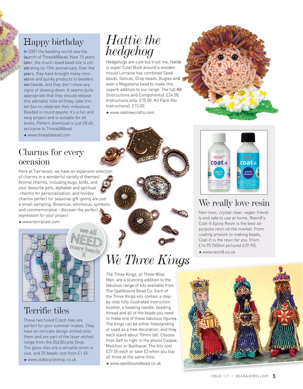 Bead & Jewellery Magazine Preview Pages