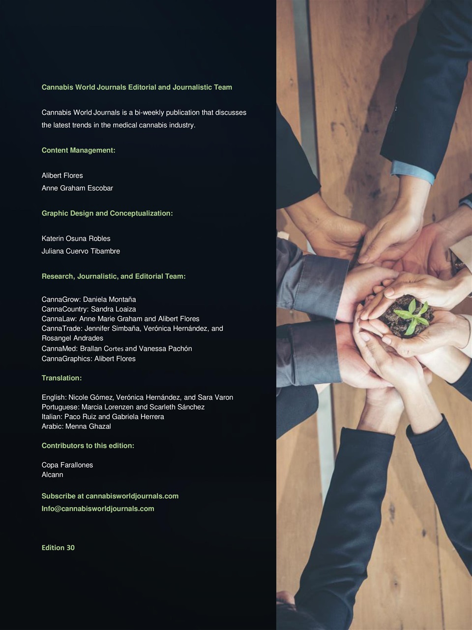 Cannabis World Journals Preview Pages