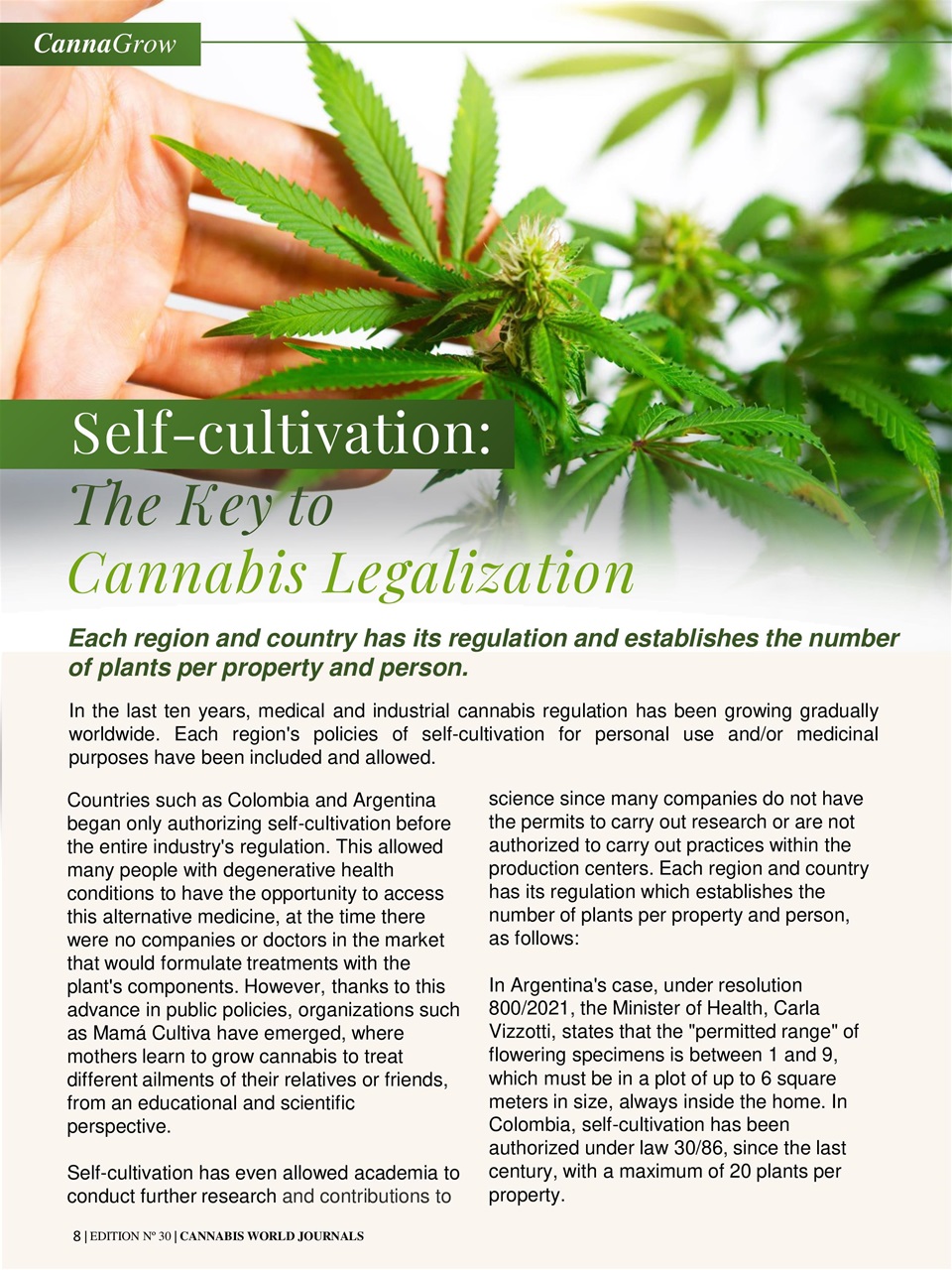 Cannabis World Journals Preview Pages