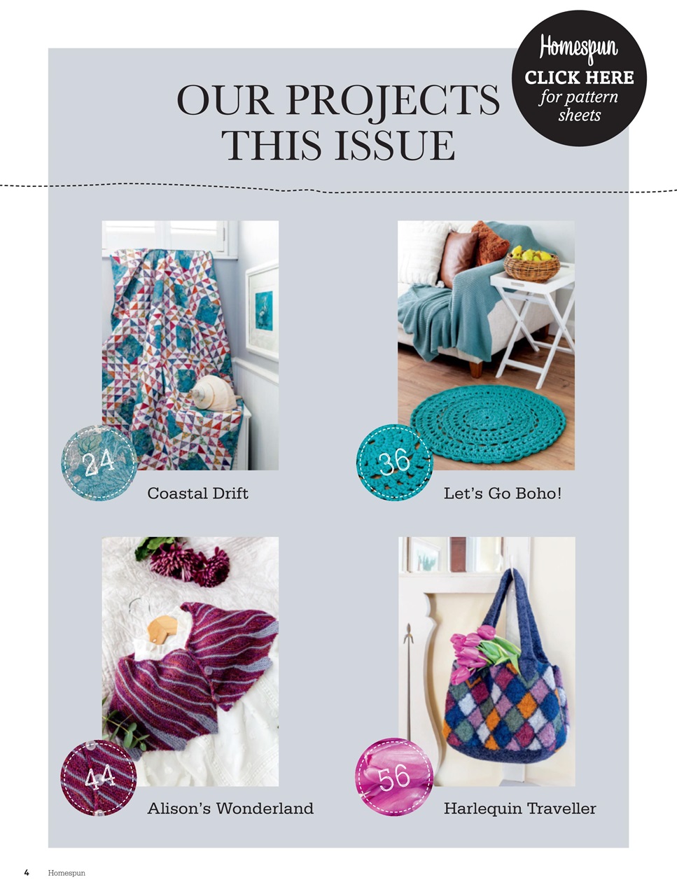 Homespun Preview Pages