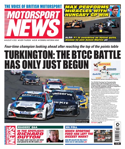 Motorsport News issue 04-Aug-22