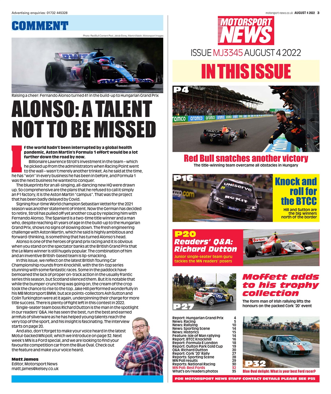 Motorsport News Preview Pages