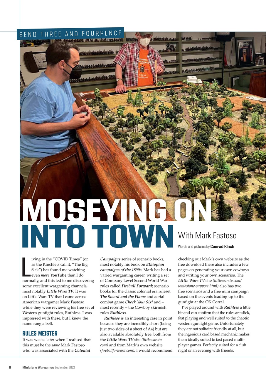 Miniature Wargames Preview Pages