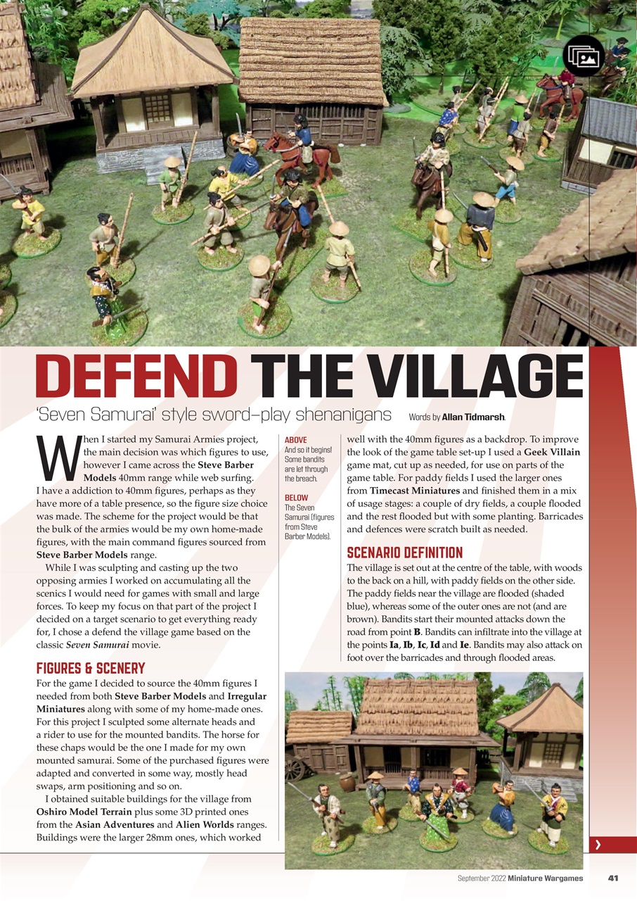 Miniature Wargames Preview Pages