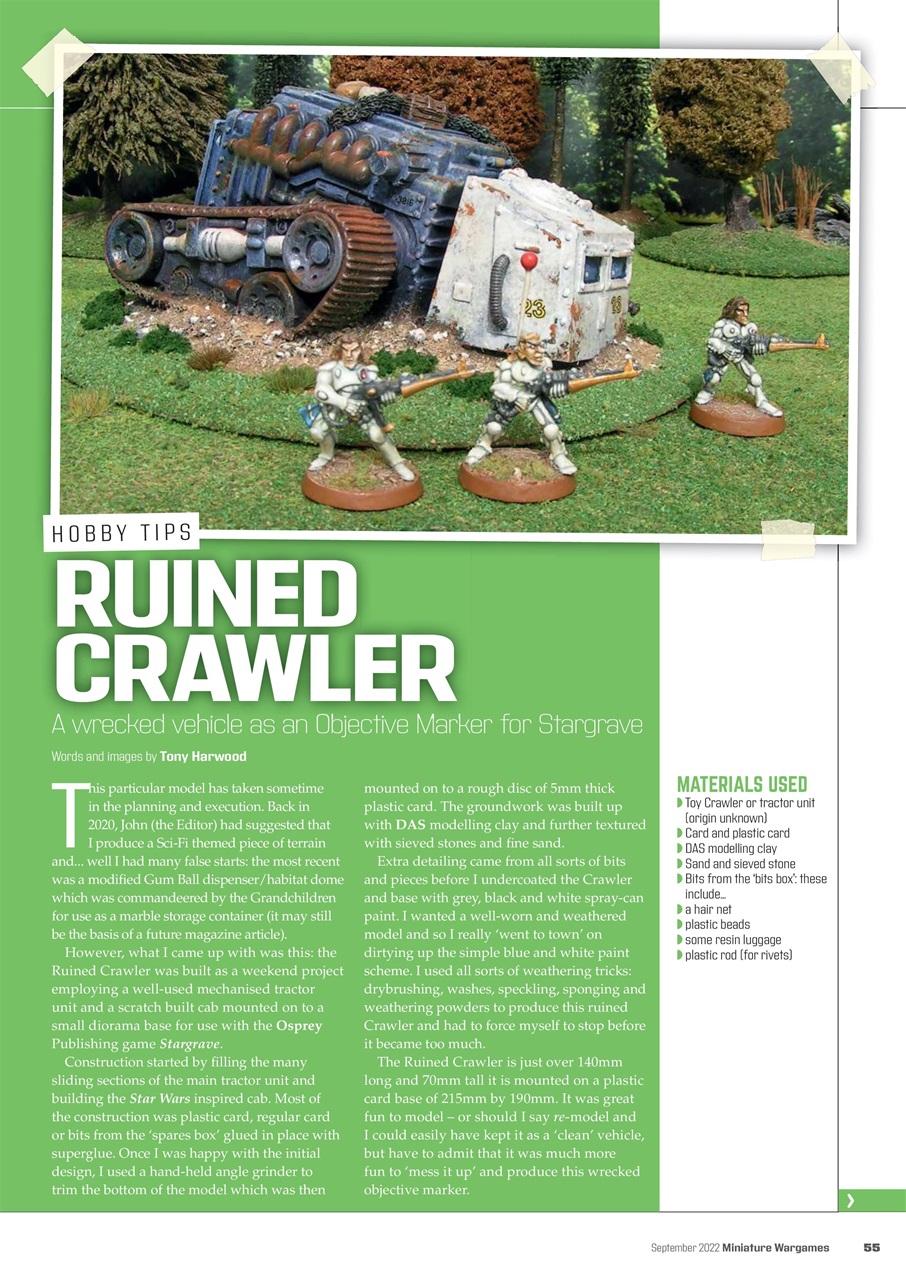Miniature Wargames Preview Pages
