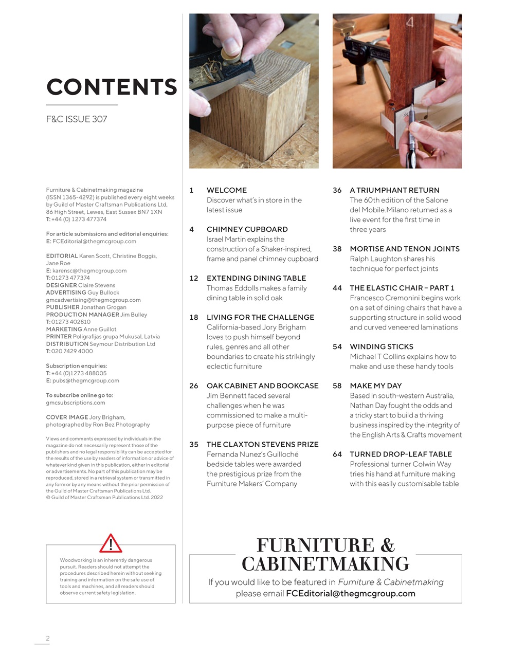 Furniture & Cabinetmaking Preview Pages