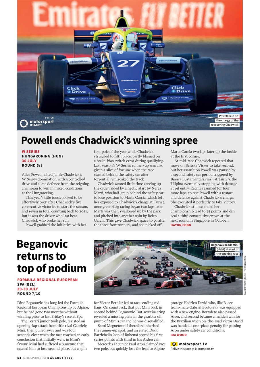 Autosport Preview Pages
