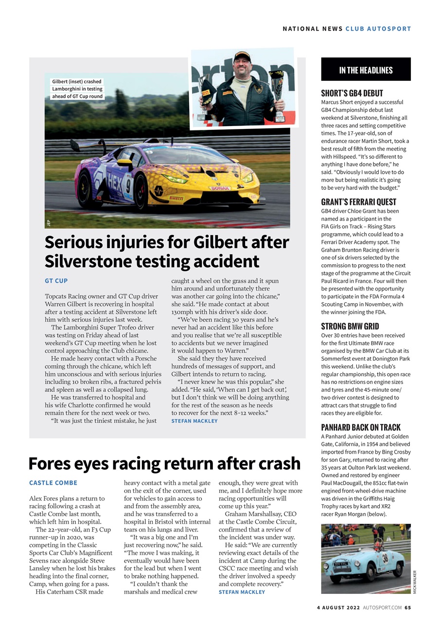 Autosport Preview Pages